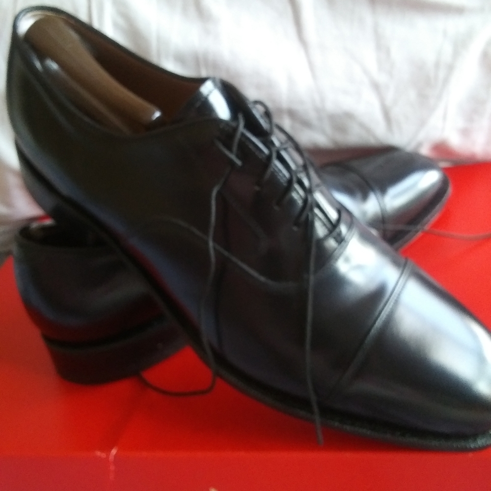 Johnson&Murphy Optima Oxford sz12D $130+ Free belt